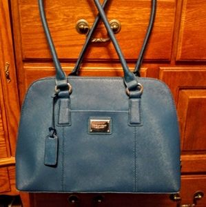 Genuine leather Blue Tignanello Satchel